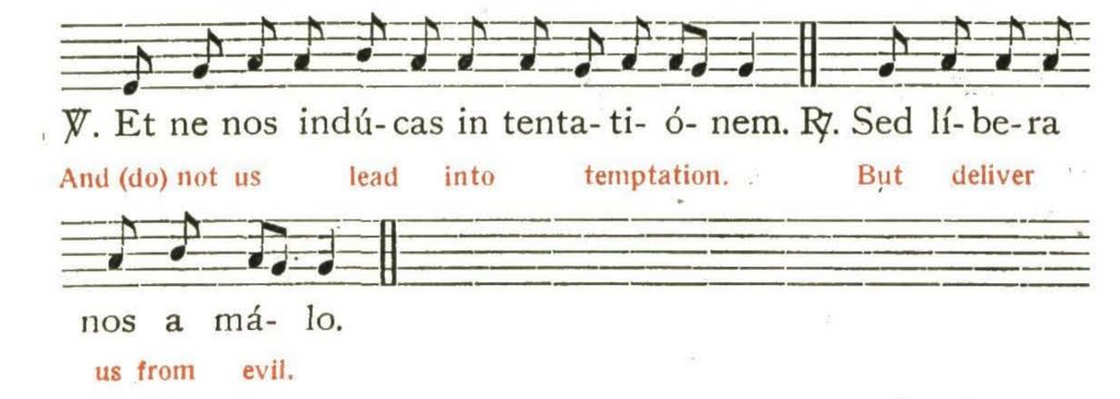 Pater Noster Gregorian chant